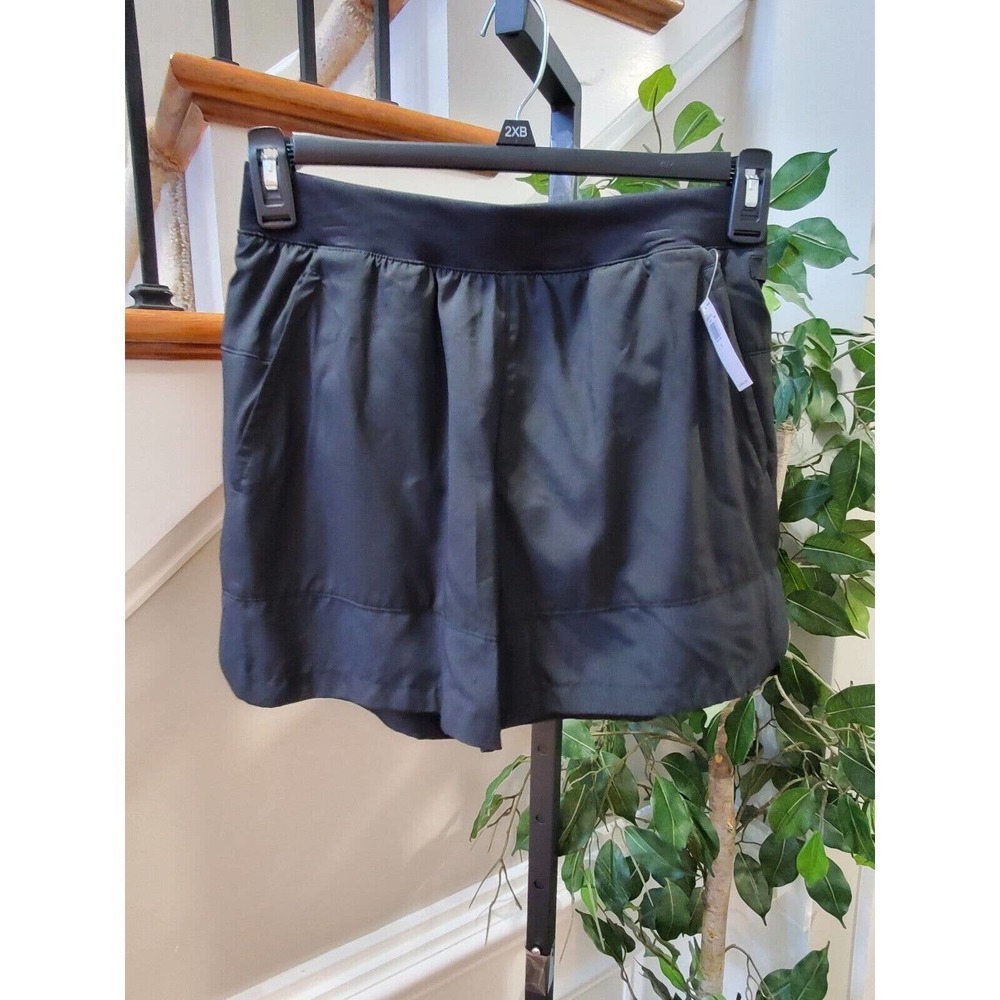 Old Navy Women's Black Polyester Mid Rise Comfort Waist Activewear Shorts Size S